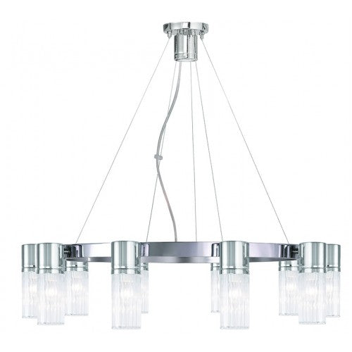 Livex Lighting Midtown 10 Light Polished Chrome Chandelier