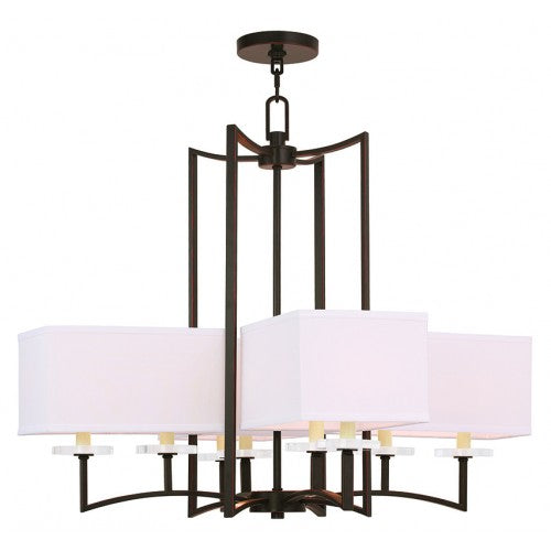 Livex Lighting Woodland Park 8 Light Olde Bronze Chandelier