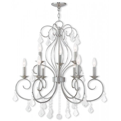 Livex Lighting Donatella 6 Light + 3 Light BN Chandelier