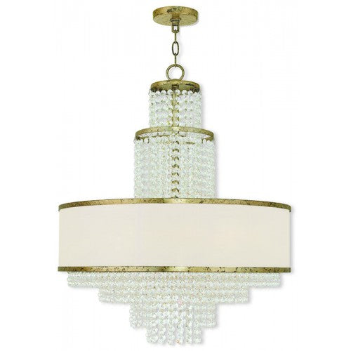 Livex Lighting Prescott 6 Light Winter Gold Chandelier
