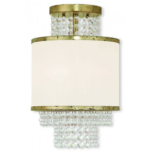 Livex Lighting Prescott 2 Light Winter Gold Ceiling Mount