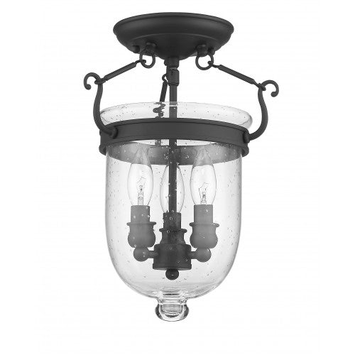 Livex Lighting Jefferson 3 Light Bronze Ceiling Mount
