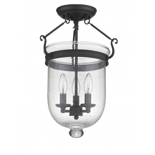 Livex Lighting Jefferson 3 Light Bronze Ceiling Mount