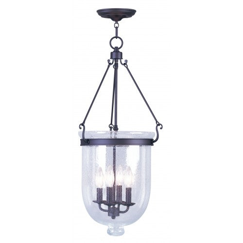 Livex Lighting Jefferson 4 Light Bronze Chain Lantern