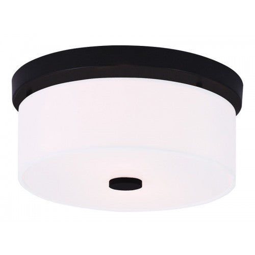 Livex Lighting Meridian 2 Light Bronze Ceiling Mount