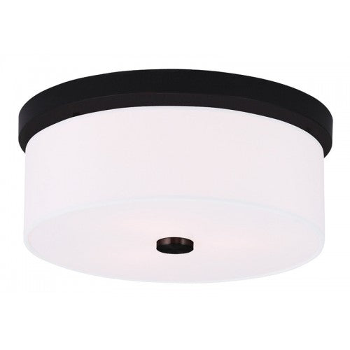Livex Lighting Meridian 2 Light Bronze Ceiling Mount