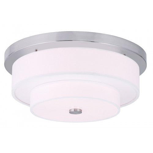 Livex Lighting Meridian 4 Light Brushed Nickel Ceiling Mount
