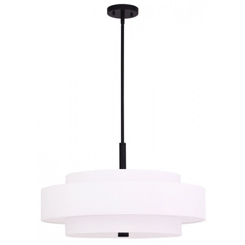 Livex Lighting Meridian 5 Light Bronze Pendant