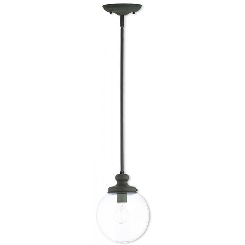 Livex Lighting Sheffield 1 Light Bronze Mini Pendant