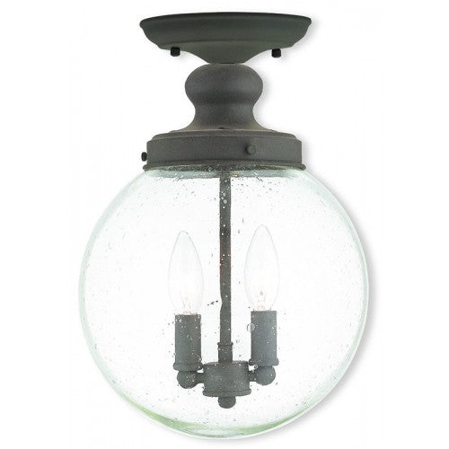 Livex Lighting Northampton 2 Light Bronze Ceiling Mount