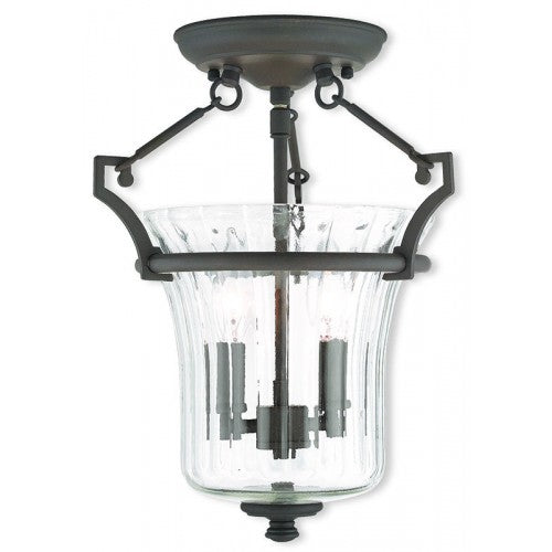 Livex Lighting Cortland 2 Light Bronze Ceiling Mount