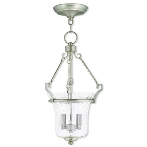 Livex Lighting Cortland 2 Light Brushed Nickel Pendant