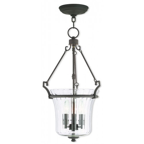Livex Lighting Cortland 3 Light Bronze Pendant