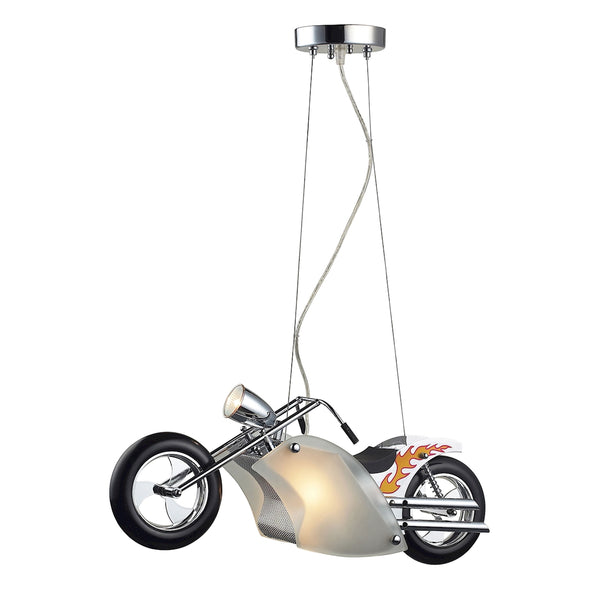 Novelty 3 Light Wild Ride Pendant In Satin Nickel And Polished Chrome