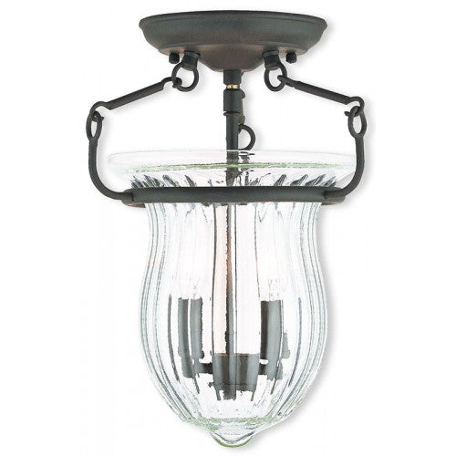Livex Lighting Andover 2 Light Bronze Ceiling Mount