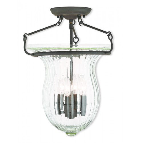Livex Lighting Andover 4 Light Bronze Ceiling Mount