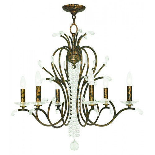 Livex Lighting Serafina 6 Light VBR Chandelier