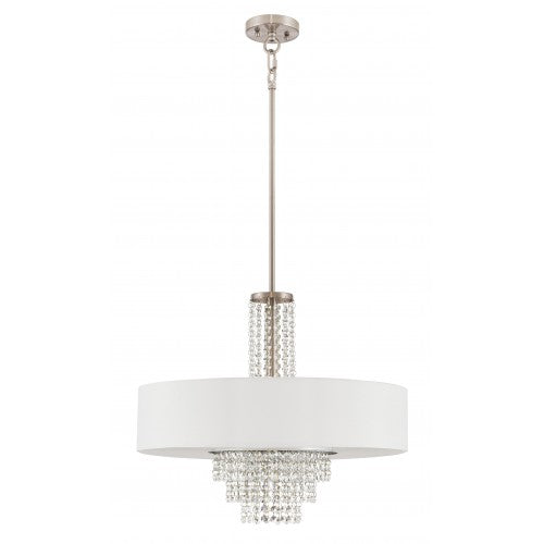 Livex Lighting Carlisle 5 Light Brushed Nickel Chandelier