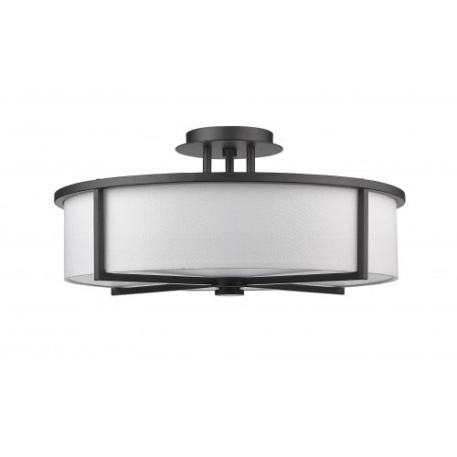 Livex Lighting Wesley 4 Light Bronze Ceiling Mount