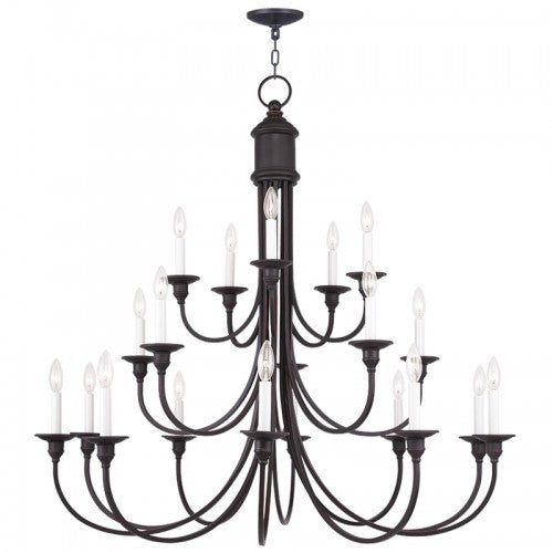 Livex Lighting Cranford 20 Light Olde Bronze Chandelier