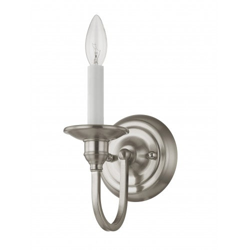 Livex Lighting Cranford 1 Light Brushed Nickel Wall Sconce