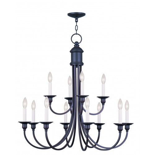Livex Lighting Cranford 12 Light Olde Bronze Chandelier