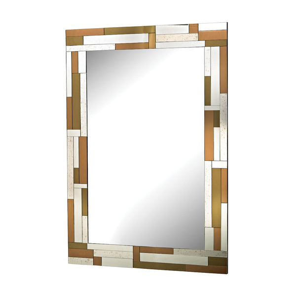 Copper Geometric Mirror