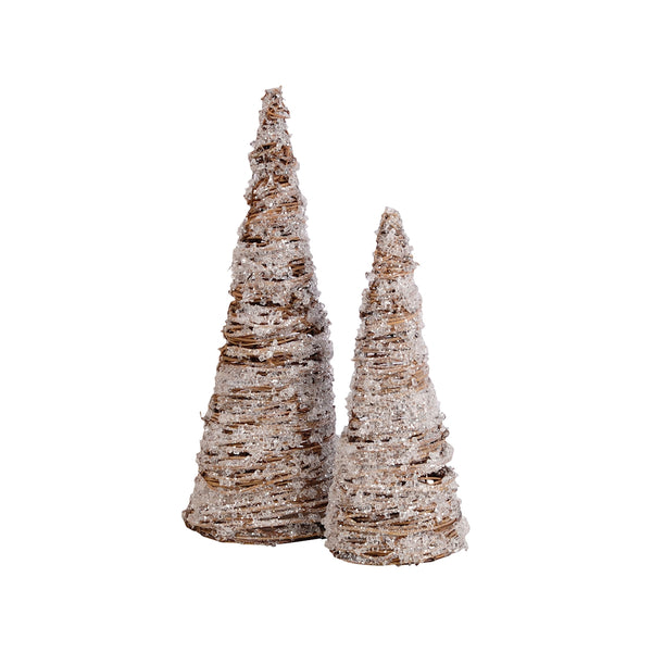 Crystal Set of 2 Trees
