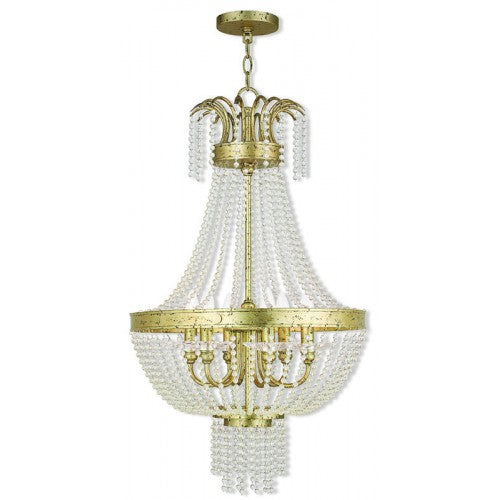 Livex Lighting Valentina 6 Light Winter Gold Pendant