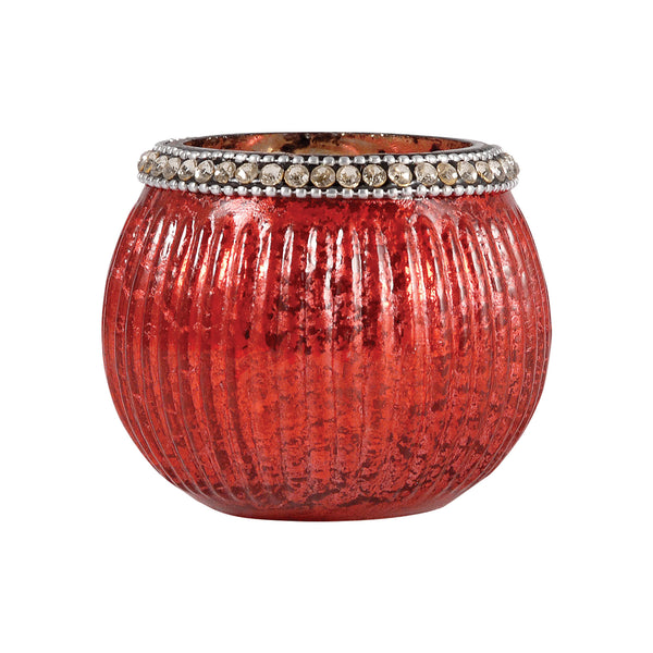 Sterlyn 2.8-Inch Medium Votive In Antique Red Artifact