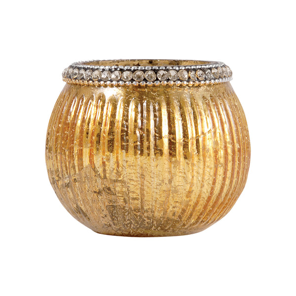 Sterlyn 2.8-Inch Medium Votive In Antique Gold Artifact