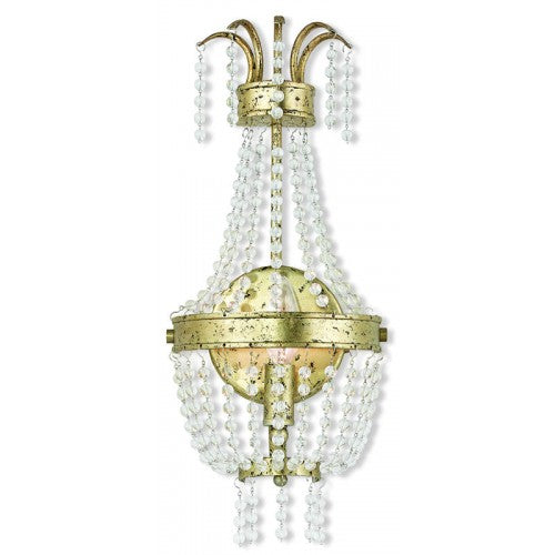 Livex Lighting Valentina 1 Light Winter Gold Wall Sconce