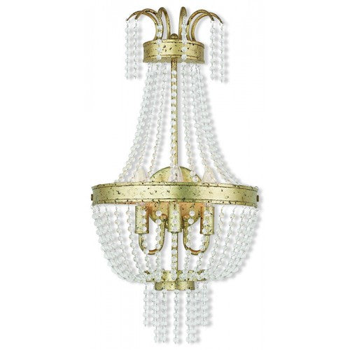 Livex Lighting Valentina 3 Light Winter Gold Wall Sconce
