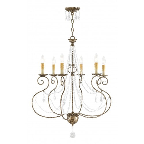 Livex Lighting Isabella 6 Light European Bronze Chandelier