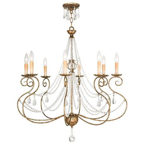 Livex Lighting Isabella 8 Light European Bronze Chandelier