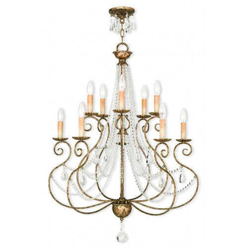 Livex Lighting Isabella 5 Light + 5 Light EB Chandelier