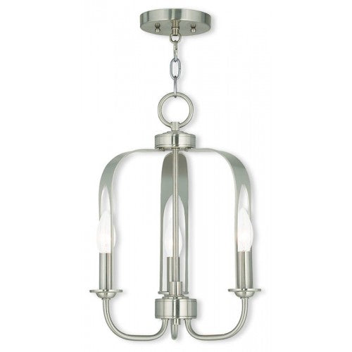 Livex Lighting Addison 3 Light BN Mini Chandelier/Ceiling Mount