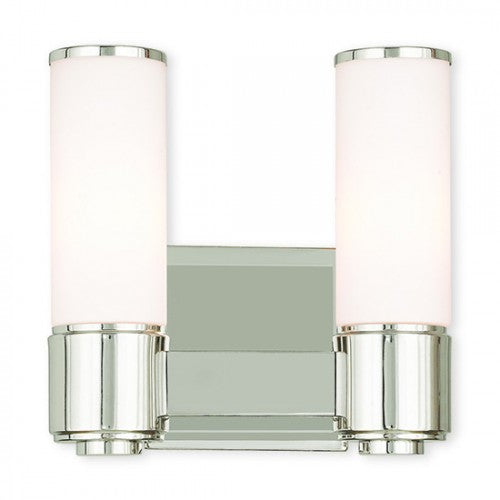 Livex Lighting Weston 2 Light PN Wall Sconce/ Bath Light