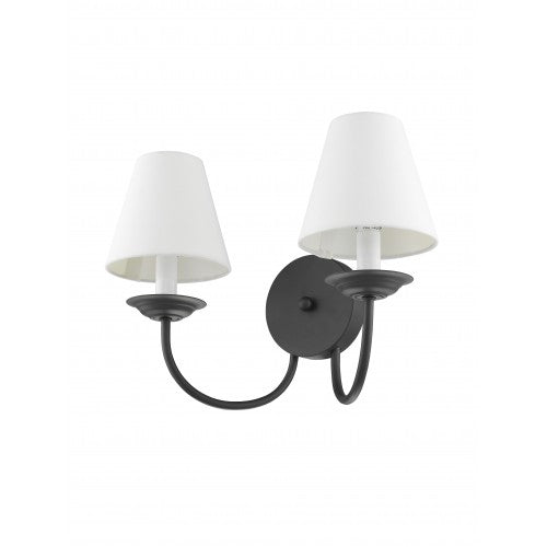 Livex Lighting Mendham 2 Light Black Wall Sconce