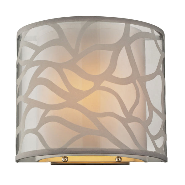 Autumn Breeze 1 Light Wall Sconce In Brushed Nickel