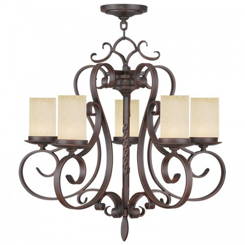 Livex Lighting Millburn Manor 5 Light Imperial Bronze Chandelier