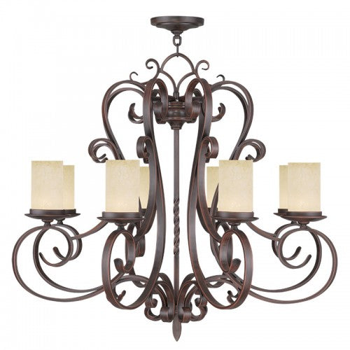 Livex Lighting Millburn Manor 8 Light Imperial Bronze Chandelier