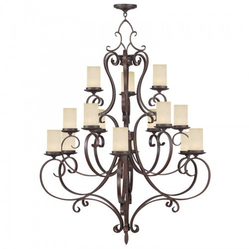 Livex Lighting Millburn Manor 15 Light Imperial Bronze Chandelier