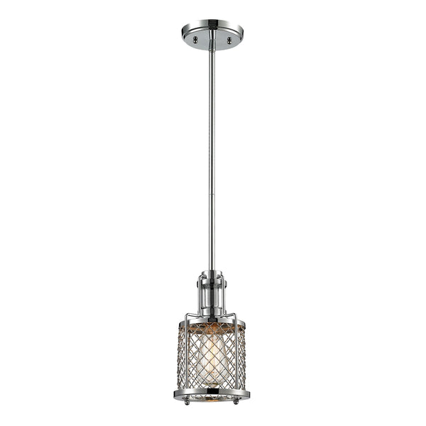 Brisbane 1 Light Mini Pendant In Polished Chrome
