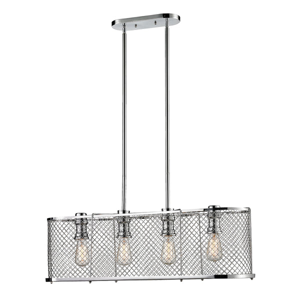 Brisbane 4 Light Chandelier In Polished Chrome