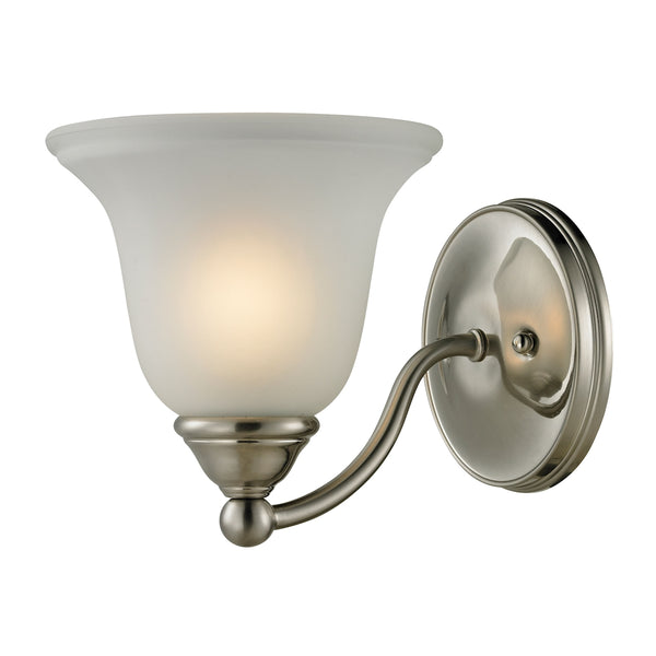 Shelburne 1 Light Vanity In Brushed Nickel