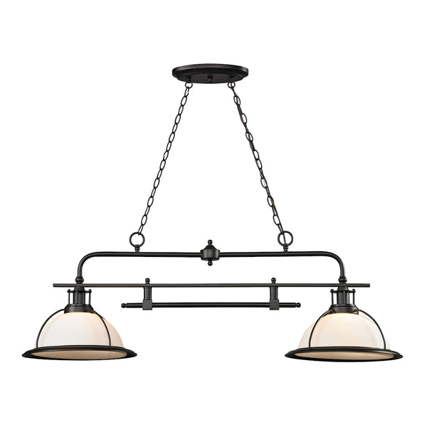 Wilmington 2 Light Billiard In Oil Rubbed Bronze