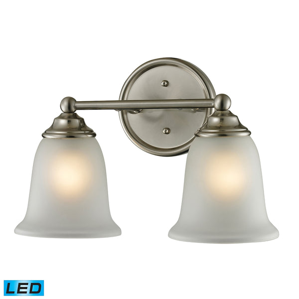 Sudbury 2 Light LED Vanity In Brushed Nickel