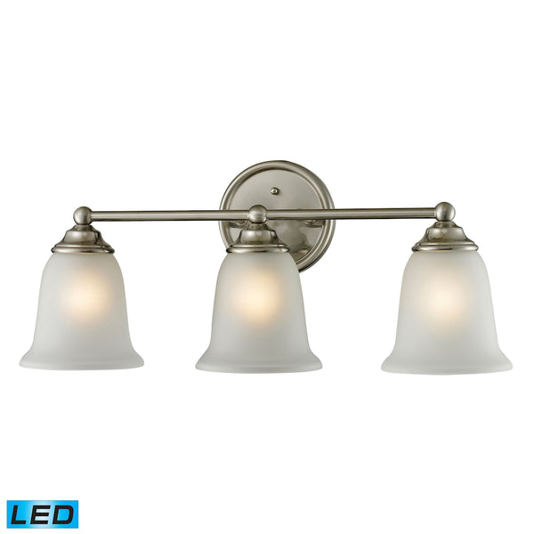 Sudbury 3 Light LED Vanity In Brushed Nickel