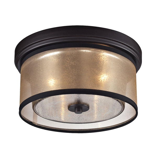 Diffusion 2 Light Flushmount In Oil Rubbed Bronze